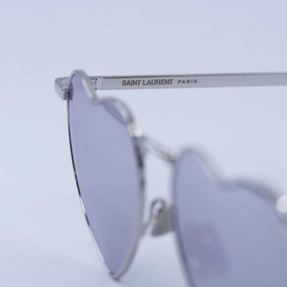 ?️ New Saint Laurent SL301 Lou Lou 003 Sunglasses - Silver Frame, Silver Lenses main image 7